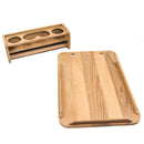 Whitecap Teak Drinkholder w/Removable Cockpit Table Top - Holds 4 Glasses [61394] - Wholesaler Elite LLC