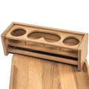 Whitecap Teak Drinkholder w/Removable Cockpit Table Top - Holds 4 Glasses [61394] - Wholesaler Elite LLC