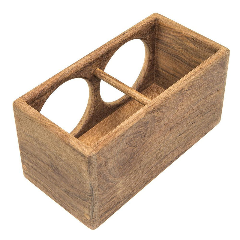 Whitecap Teak 2-Drink Rack [62610] - Wholesaler Elite LLC