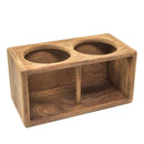 Whitecap Teak 2-Drink Rack [62610] - Wholesaler Elite LLC