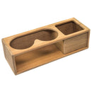 Whitecap Teak Two Insulated Drink/Binocular Rack w/Tray [62616] - Wholesaler Elite LLC