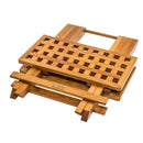 Whitecap Teak Grate Top Fold-Away Table [60030] - Wholesaler Elite LLC