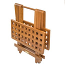 Whitecap Teak Grate Top Fold-Away Table [60030] - Wholesaler Elite LLC