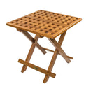 Whitecap Teak Grate Top Fold-Away Table [60030] - Wholesaler Elite LLC