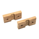 Whitecap Teak Rod Storage Rack Mounting Brackets - Pair [60609] - Wholesaler Elite LLC