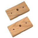 Whitecap Teak Rod Storage Rack Mounting Brackets - Pair [60609] - Wholesaler Elite LLC