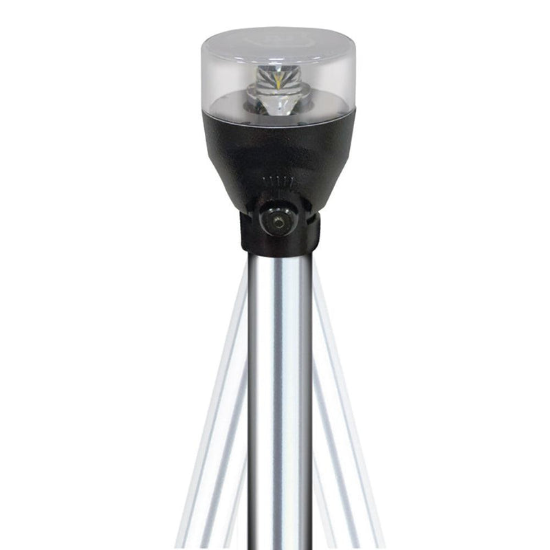 Attwood LED Articulating All Around Light - 24" Pole [5530-24A7] - Wholesaler Elite LLC