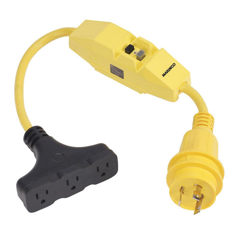Marinco Dockside 30A to 15A Adapter with GFI [199128] - Wholesaler Elite LLC