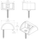 Lumitec Andros - Courtesy Light - Polished SS Finish - Warm White Non-Dimming [101223] - Wholesaler Elite LLC