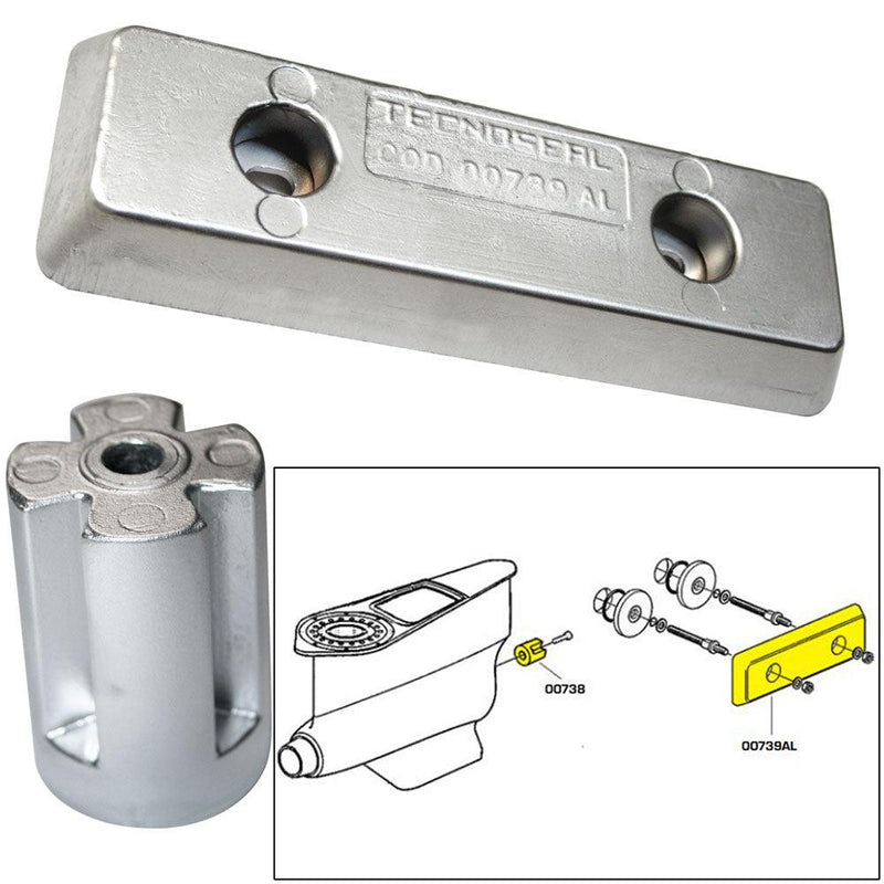 Tecnoseal Anode Kit - Volvo IPS - Zinc/Aluminum [20715] - Wholesaler Elite LLC