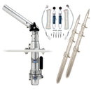 Rupp Classic Top Gun Outrigger Kit w/18' Poles & Complete Single Line Rigging Kit w/Klickers Release Clips [RAD-TPGN-18T] - Wholesaler Elite LLC