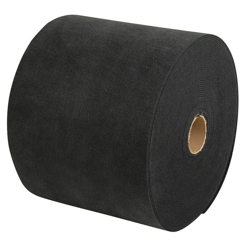 C.E. Smith Carpet Roll - Black - 18"W x 18'L [11349] - Wholesaler Elite LLC