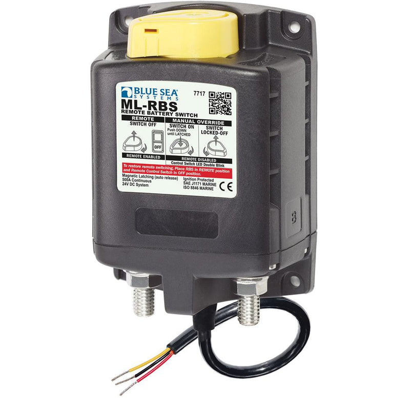 Blue Sea 7717 ML-RBS Remote Battery Switch w/Manual Control Auto-Release - 24V [7717] - Wholesaler Elite LLC