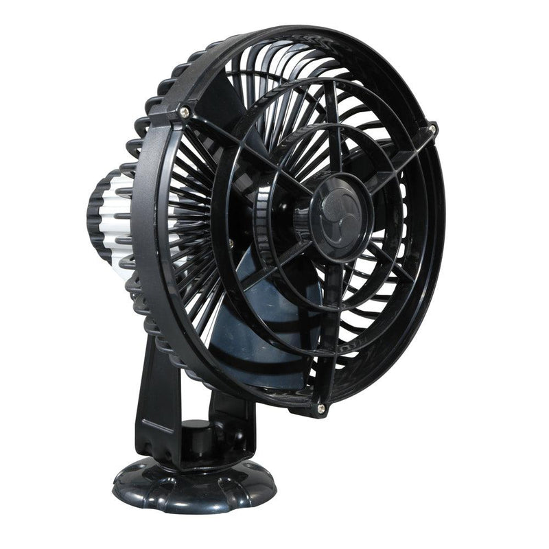 SEEKR by Caframo Kona 817 12V 3-Speed 7" Waterproof Fan - Black [817CABBX] - Wholesaler Elite LLC