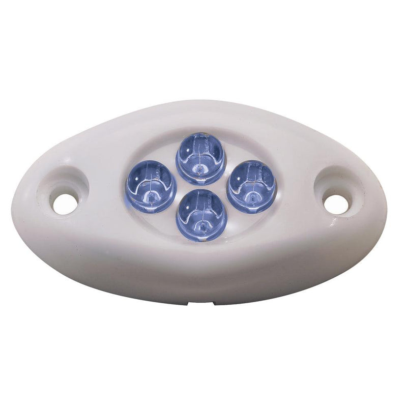 Innovative Lighting Courtesy Light - 4 LED Surface Mount - Blue LED/White Case [004-2100-7] - Wholesaler Elite LLC