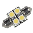 Lunasea Pointed Festoon 4 LED Light Bulb - 31mm - Cool White [LLB-202C-21-00] - Wholesaler Elite LLC