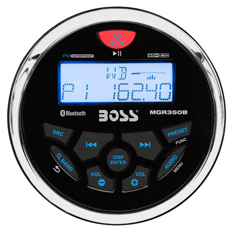 Boss Audio MGR350B Marine Stereo w/AM/FM/BT/USB [MGR350B] - Wholesaler Elite LLC