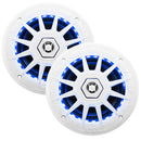 Boss Audio 6.5" MRGB65 Speakers w/RGB Lighting - White - 200W [MRGB65] - Wholesaler Elite LLC