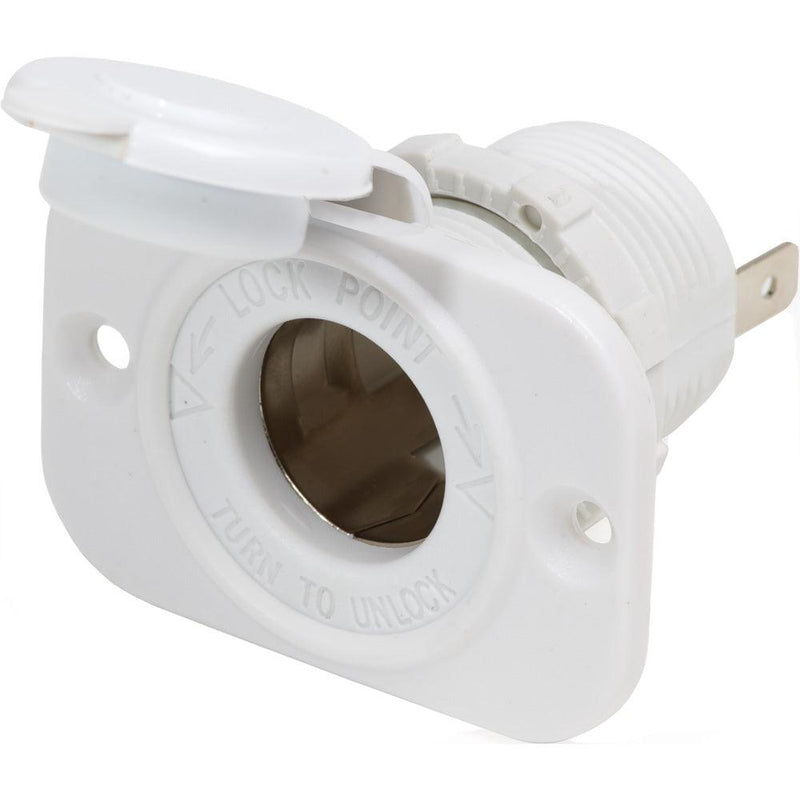 Blue Sea 12V Dash Socket - White [1011200] - Wholesaler Elite LLC