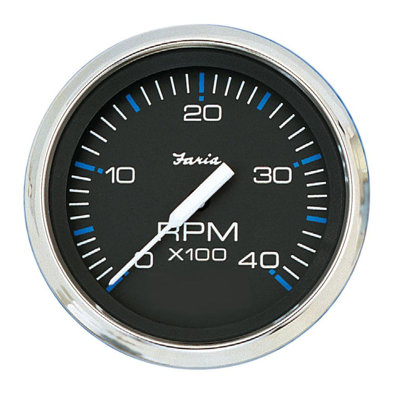 Faria Chesapeake Black 4" Tachometer - 4000 RPM (Diesel) [33742] - Wholesaler Elite LLC