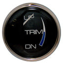 Faria Chesapeake Black 2" Trim Gauge (Mercury / Mariner / Mercruiser / Volvo DP / Yamaha 01 and newer) [13707] - Wholesaler Elite LLC