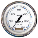 Faria Chesapeake White SS 4" Tachometer w/Hourmeter - 6000 RPM (Gas)(Inboard) [33832] - Wholesaler Elite LLC