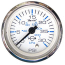 Faria Chesapeake White SS 2" Water Pressure Gauge (30 PSI) [13812] - Wholesaler Elite LLC