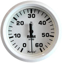Faria Dress White 4" Tachometer - 6000 RPM (Gas) (Inboard I/O) [33103] - Wholesaler Elite LLC