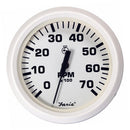 Faria Dress White 4" Tachometer - 7000 RPM (Gas) (All Outboards) [33104] - Wholesaler Elite LLC