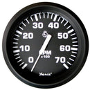 Faria Euro Black 4" Tachometer - 7,000 RPM (Gas - All Outboard) [32805] - Wholesaler Elite LLC