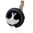 Perko Surface Mount & Latch - Black Body, Chrome Handle, Offset Cam Bar, 3/4" - 2-3/8" [1091DP1BLK] - Wholesaler Elite LLC