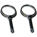 Perko Round Type Rowlock Horns - Plain Zinc [1267DP0ZNC] - Wholesaler Elite LLC