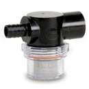 Shurflo by Pentair Twist-On Water Strainer - 1/2" Barb Inlet - Clear Bowl [255-323] - Wholesaler Elite LLC