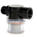 Shurflo by Pentair Twist-On Water Strainer - 1/2" Pipe Inlet - Clear Bowl [255-313] - Wholesaler Elite LLC
