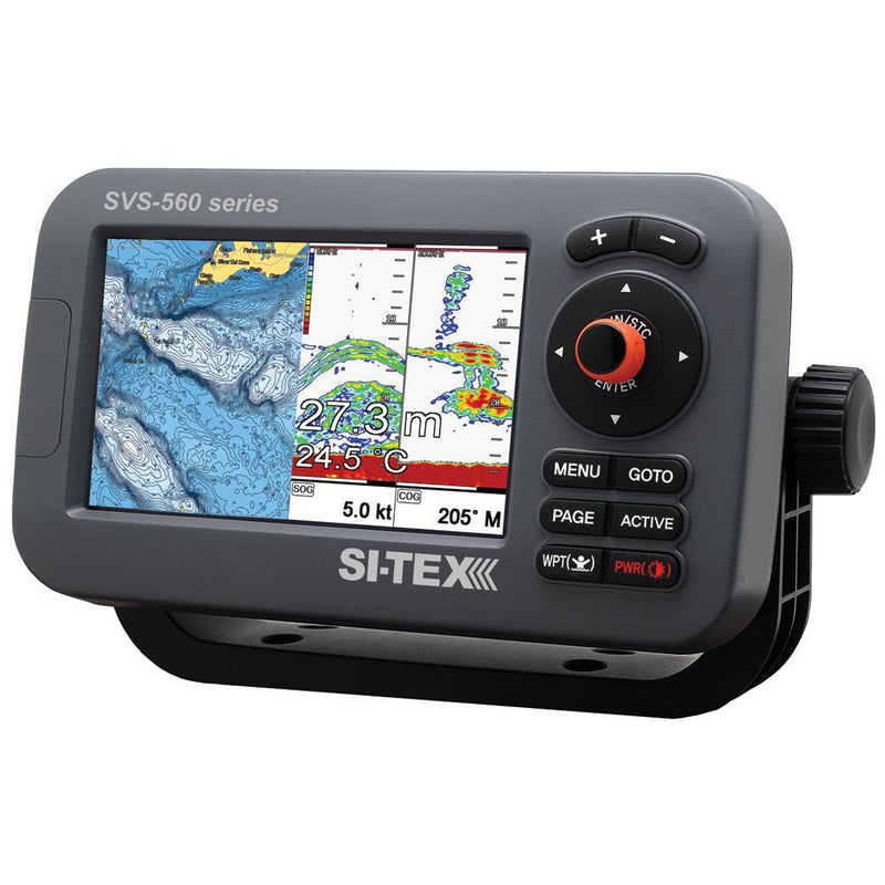 SI-TEX SVS-560CF Chartplotter - 5" Color Screen w/Internal GPS & Navionics+ Flexible Coverage [SVS-560CF] - Wholesaler Elite LLC
