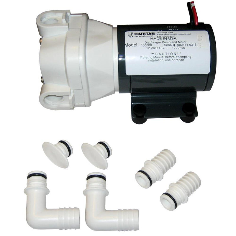 Raritan Diaphragm Intake Pump - 12v [166000] - Wholesaler Elite LLC