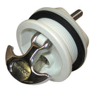 Whitecap T-Handle Latch - Chrome Plated Zamac/White Nylon - Locking - Freshwater Use Only [S-226WC] - Wholesaler Elite LLC