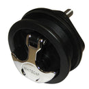 Whitecap T-Handle Latch - Chrome Plated Zamac/Black Nylon - No Lock - Freshwater Use Only [S-230BC] - Wholesaler Elite LLC
