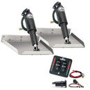 Lenco 9" x 12" Edge Mount Trim Tab Kit w/LED Indicator Switch Kit [TT9X12EI] - Wholesaler Elite LLC