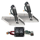 Lenco 12" x 12" Edge Mount Trim Tab Kit w/Double Rocker Switch Kit [15102-104] - Wholesaler Elite LLC