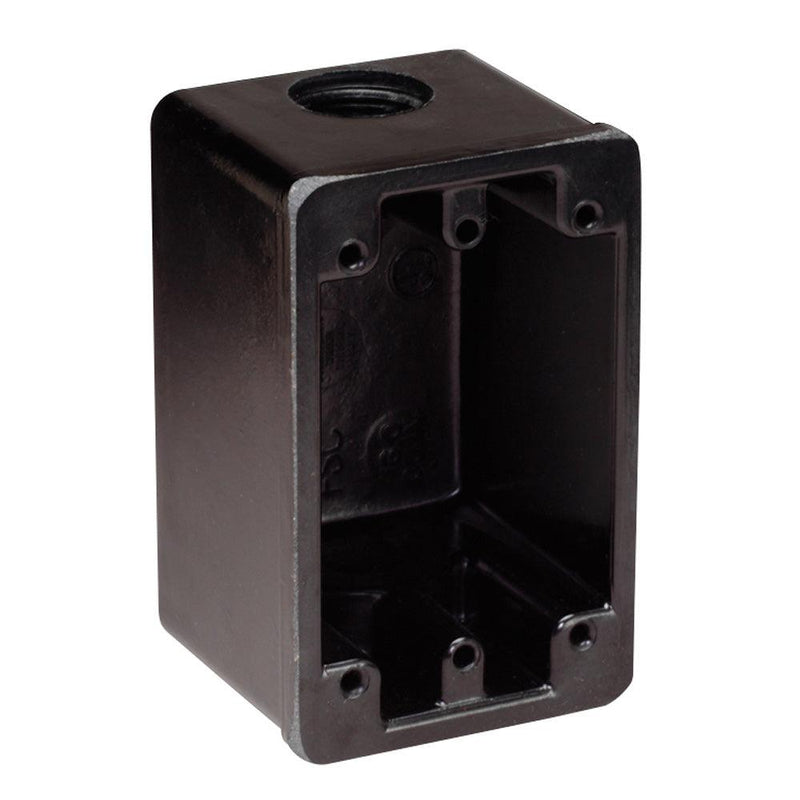 Marinco FS Box Black f/15A, 20A, 30A Receptacles [6080] - Wholesaler Elite LLC