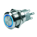 Marinco Push Button Switch - 24V Latching On/Off - Blue LED [80-511-0007-01] - Wholesaler Elite LLC