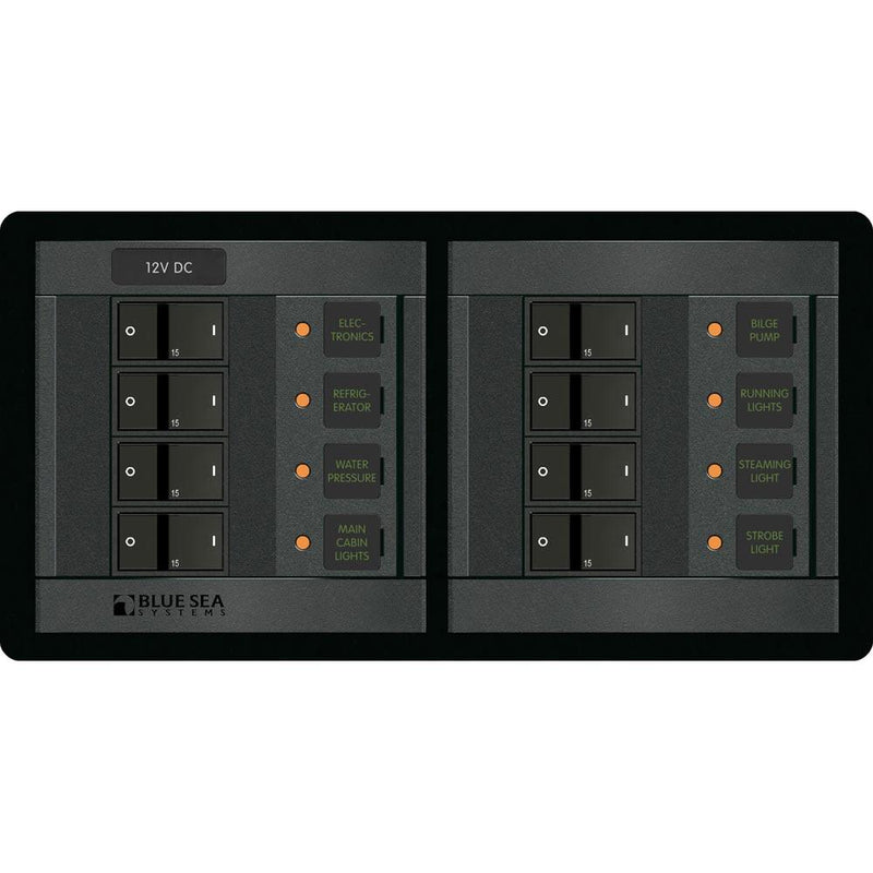 Blue Sea 1225 12V DC 8 Position - Horizontal [1225] - Wholesaler Elite LLC