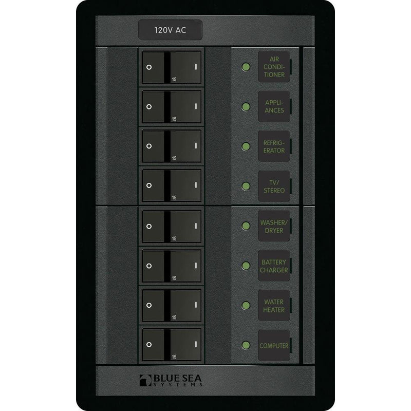 Blue Sea 1228 120V AC 8 Position [1228] - Wholesaler Elite LLC