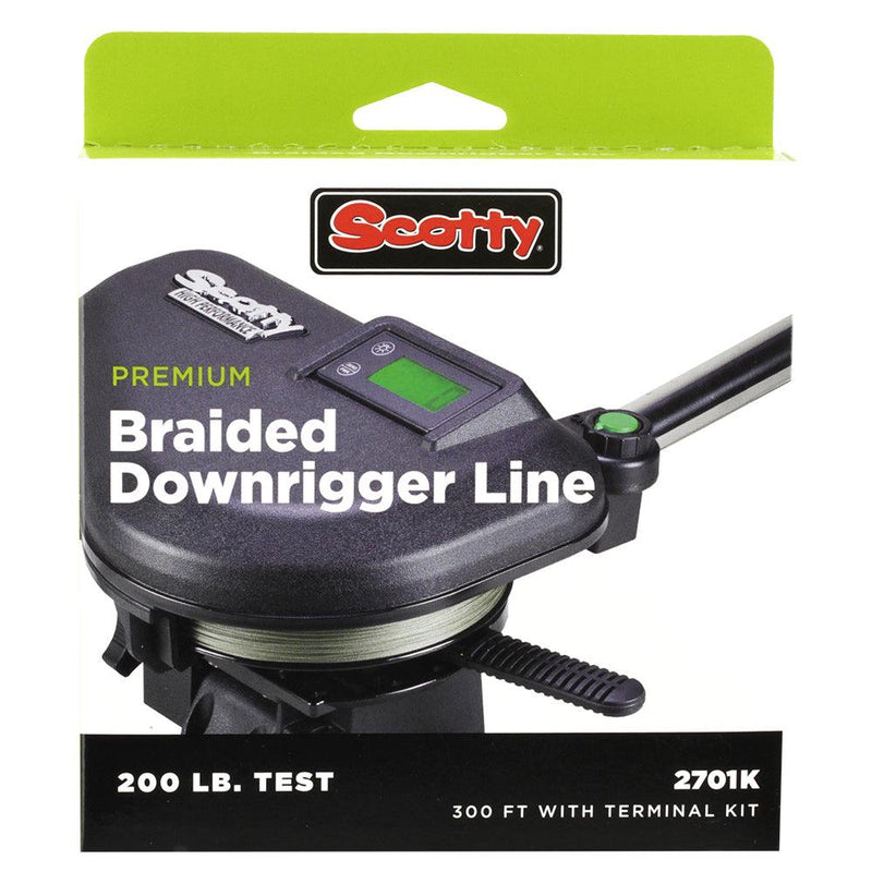 Scotty Premium Power Braid Downrigger Line - 300ft of 200lb Test [2701K] - Wholesaler Elite LLC