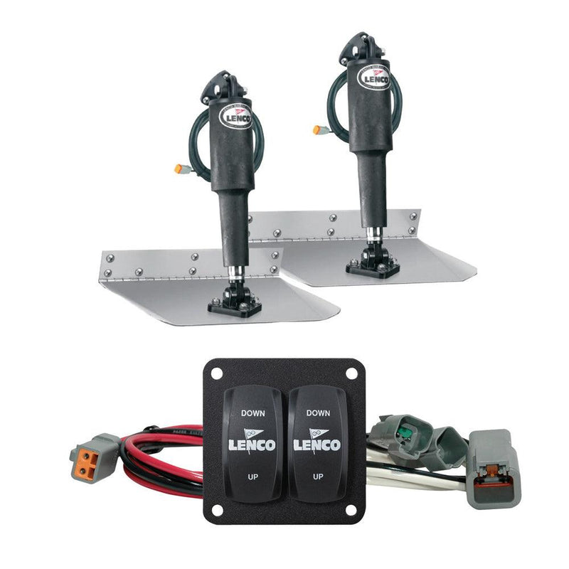 Lenco 9" x 12" Standard Trim Tab Kit w/Double Rocker Switch [15101-104] - Wholesaler Elite LLC