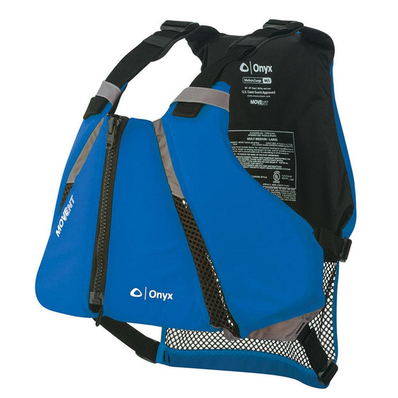 Onyx MoveVent Curve Paddle Sports Life Vest - XS/S - Blue [122000-500-020-16] - Wholesaler Elite LLC
