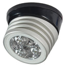Lumitec Zephyr LED Spreader/Deck Light -Brushed, Black Base - White Non-Dimming [101326] - Wholesaler Elite LLC