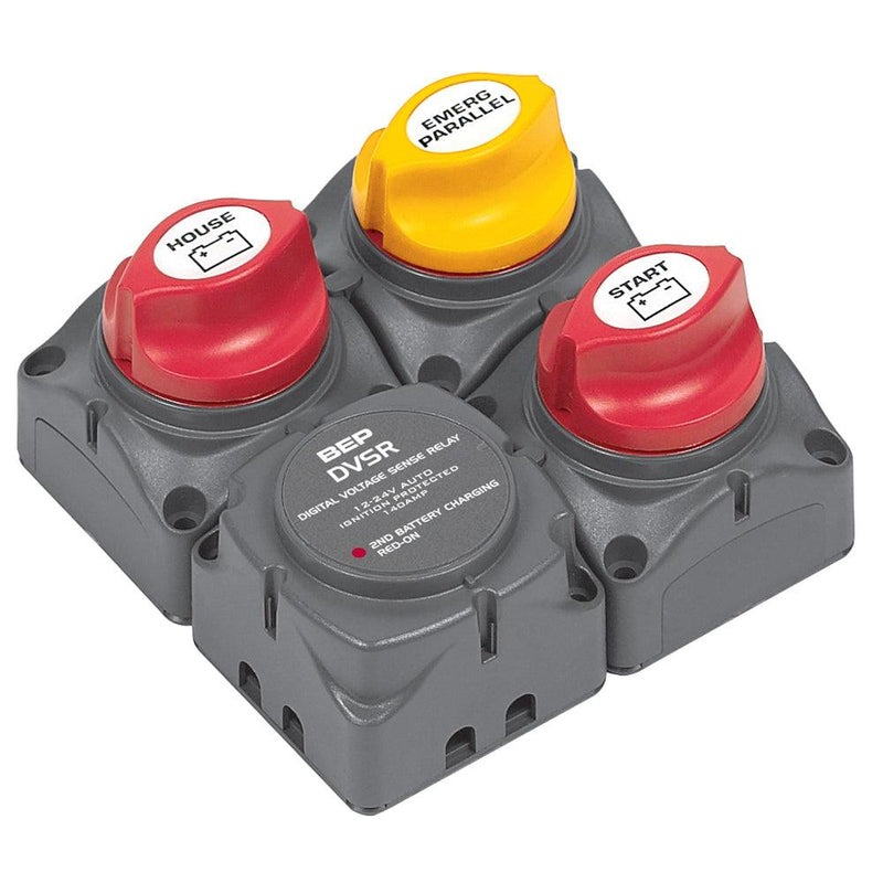 BEP Square Battery Distribution Cluster f/Single Engine w/Two Battery Banks [716-SQ-140A-DVSR] - Wholesaler Elite LLC