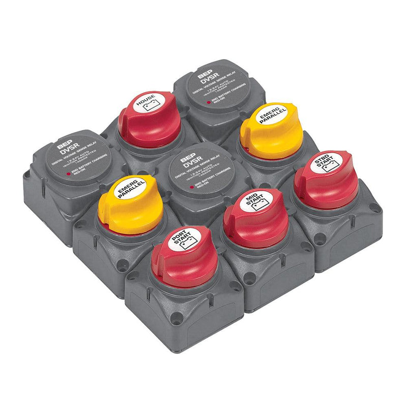BEP Battery Distribution Cluster f/Triple Outboard Engine w/Four Battery Banks [719-140A-DVSR] - Wholesaler Elite LLC